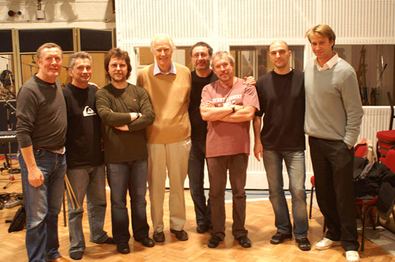 Группа Машина Времени с Джорджем Мартином в студии Abbey Road
